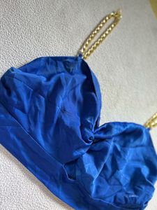 sale 🤩Zara Blue Chain Strap Top