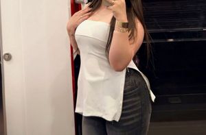 White Strapless Asymmetrical Top