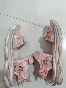 Cute Pink Sandals with Character Design