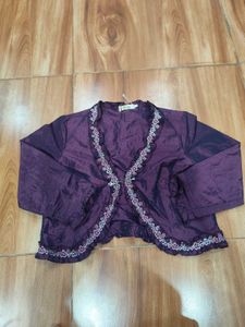 Whimsical whimsigoth Embroidered shrug