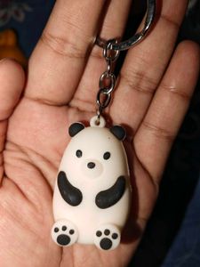 Cute Panda &amp; Astronaut Keychain Set