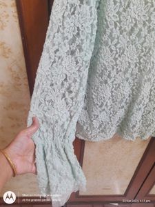 Green Net Top