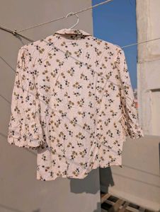Floral Print Button-Up Shirt