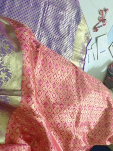 Beautiful Pink &amp; Gold Saree