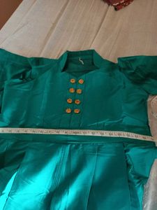 Elegant Teal flour length gown