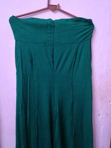 Emerald Green Wide Leg Trousers