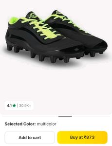 original Nivia  Football shoes (one time used)
