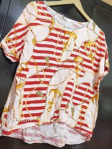 Red Printed Top For Girl Or Woman 40 Bust