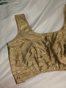 Elegant Gold Embroidered Blouse
