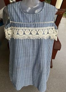 Striped Cold Shoulder Dress