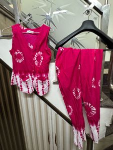 Vibrant Pink Tie-Dye co-ord Set