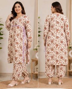 Floral Print Kurta Set with Pants