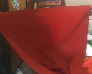 Multi Purpose Cotton Fabric Saffron Color