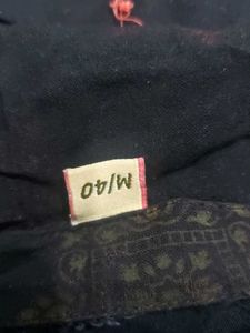 Navy Blue Printed Kurta