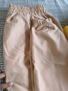 Comfortable Beige Casual Pants unused