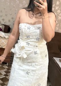 Elegant White Bridal Gown❤️🎀🧚🏻‍♀️