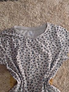 Gray Leopard Print T-Shirt