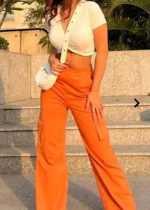 Orange Cargo Pants