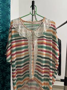 Boho Striped Kaftan Kurta