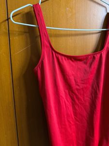 Classic Red One-Piece Swimsuit
