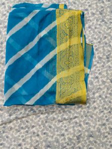 lehriya saree pink/blue