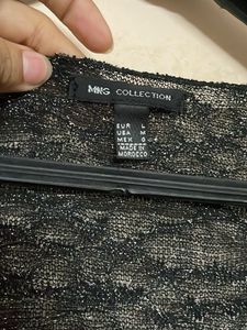 Sparkly Black Sleeveless Top