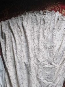 XXL Elegant Cream &amp; Black Printed Ethnic Gown
