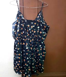 Floral Print Spaghetti Strap Romper