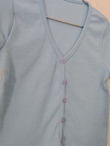 Front Button Crop Top Size XS