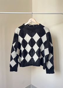 Boyfriend Argyle  Sweater