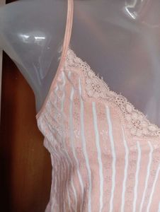 Cute Pink Striped Cami Top