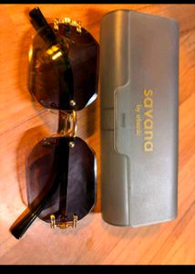 Glamorous Faceted Rimless Sunglasses