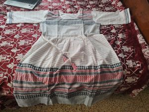 Handcrafted Katha (Kantha) Stitch Pure Cotton Dres