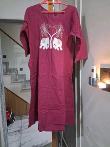 Elegant Pink Kurta for Women XXL