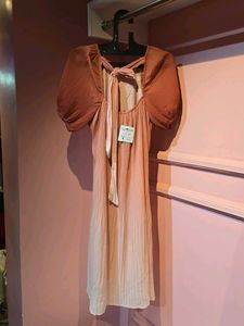 Pleated Midi Dress
