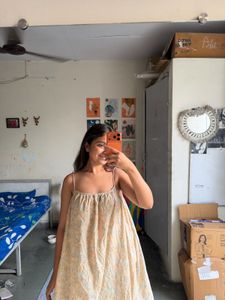 Flowy Floral Print Summer Dress