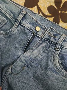 Light Wash Cargo Jeans