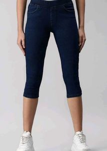 Denim Capri For Skinny Girls Size 26 To 28