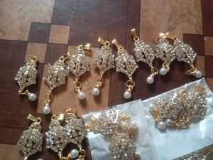 Sparkling Pearl &amp; Crystal Pendant Charms