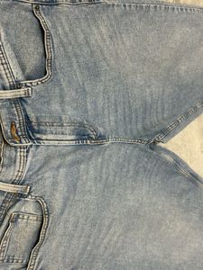Light Wash Straight Leg Jeans