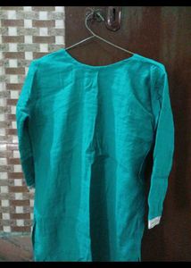 Light Purple Kurta and sea blue colour