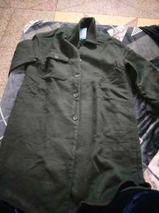 Stylish Green Longline Jacket