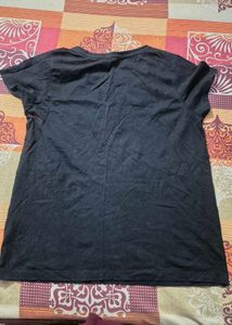 Graphic Print Black T-Shirt