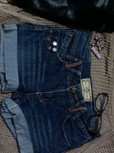 y2k vintage Blue Denim Shorts