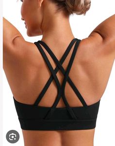 Stylish Black Sports Bra seez L