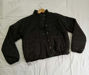 Stylish Black Quilted Jacket