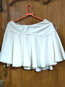 Chic beige Skater Skirt🩷