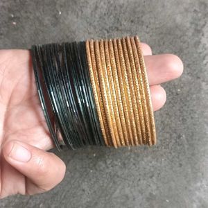 Set of Black and Gold Bangles