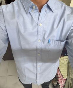 Men's Light Blue Button-Down Shirt