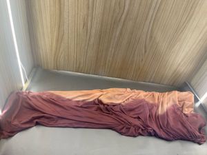 Ruched One-Shoulder Ombre Maxi Dress